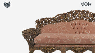 Sofa Jalar Jepara, Ukiran Kayu Jati Motif Lotus